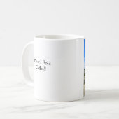 抗夫の金ゴールドのマグ コーヒーマグカップ (正面左)