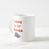 抗夫はより深いそれをします コーヒーマグカップ (正面左)