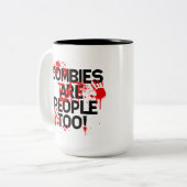 抗議の印。 マグ (正面左)