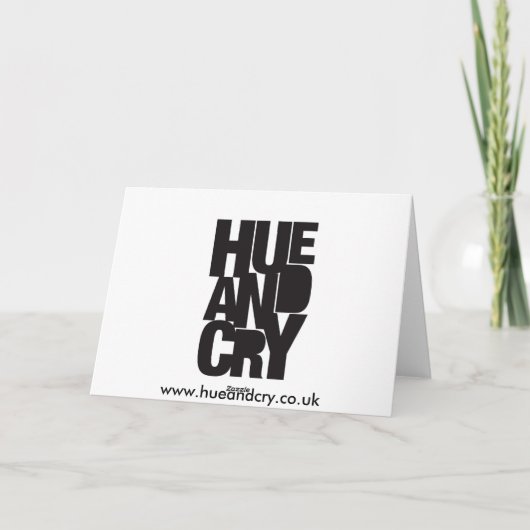 抗議の叫び-挨拶状 カード (裏面)