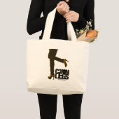 抗議の叫び- C'mon足-バッグ ラージトートバッグ (正面(商品))
