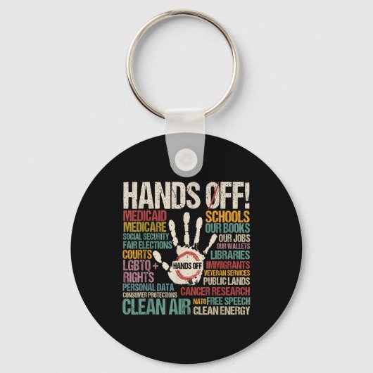 抗議の手を離す キーホルダー (正面)