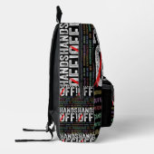 抗議の手を離す プリントバックパック (左)