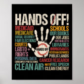 抗議の手を離す ポスター (正面)