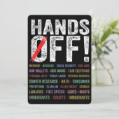 抗議の手を離す 招待状 (スタンド正面)