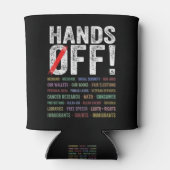 抗議の手を離す 缶クーラー (裏面)