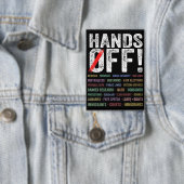 抗議の手を離す 缶バッジ (インサイチュ)