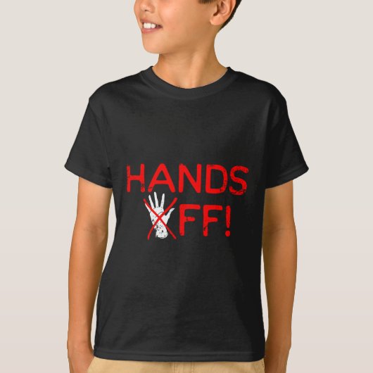 抗議の手を離す Tシャツ (正面)