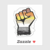 抗議の拳を負う シール (シート)