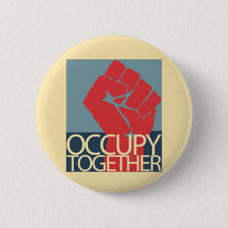 抗議の芸術Occupy wall streetを一緒に占めて下さい 缶バッジ