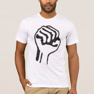 抗議のTシャツの上げられた握りこぶし Tシャツ
