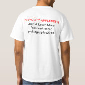 抗議のTシャツ: シリーズ1 Tシャツ (裏面)