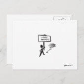 抗議はがき ポストカード (正面/裏面)