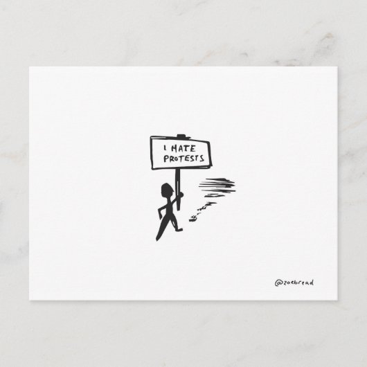 抗議はがき ポストカード (正面)