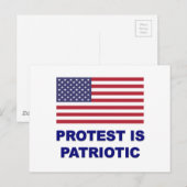 抗議は愛国心がある ポストカード (正面/裏面)