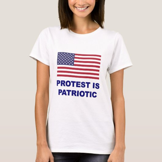 抗議は愛国心がある Tシャツ (正面)
