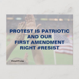 抗議は愛国心の第1改正の抵抗である ポストカード