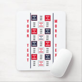 抗議は愛国的なロゴテンプレート マウスパッド (マウス)