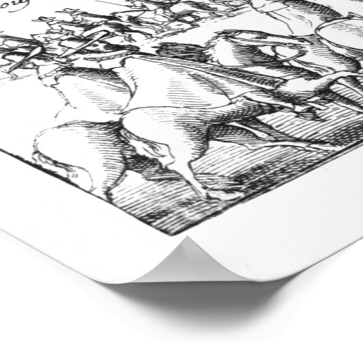 抗議を受ける大臣 ポスター (角)