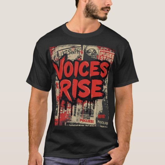 抗議ストリートアート Tシャツ (正面)