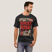 抗議ストリートアート Tシャツ (正面フル)
