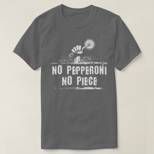 抗議ピザペローニチーズソーセージNew York Ha Tシャツ (デザイン正面)