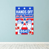 抗議者の手を離す キャンバスプリント (インサイチュ (ウッドフロア))