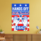 抗議者の手を離す キャンバスプリント (インサイチュ (リビング))