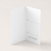 折られたアポイントメントカード 名刺 (内部)