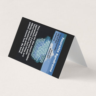 折られたカード氷山の一角 名刺