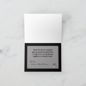 折られたサンキューカードのダイヤモンドのジュエリーのネックレス サンキューカード (内部)