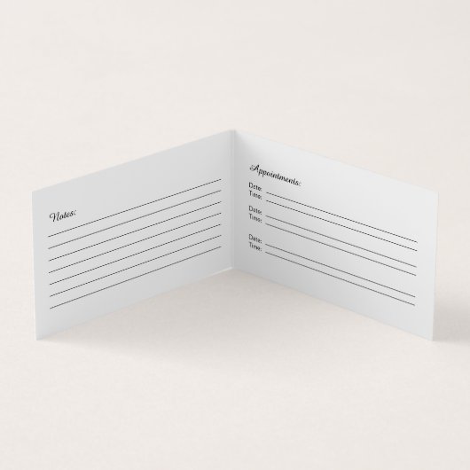 折られた不動産仲介業者の名刺 名刺 (内部)