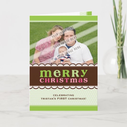 折られた写真の挨拶状:: candyfloss 2 シーズンカード (正面)