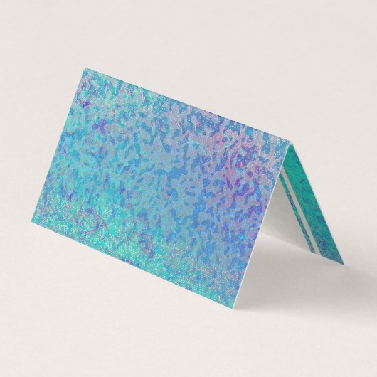 折られた名刺のグリッターのスターダスト 名刺 (裏面)