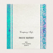 折られた名刺のグリッターのスターダスト 名刺 (内部フラット)