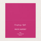 折られた名刺の花柄の抽象芸術のステンドグラス 名刺 (内部フラット)