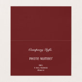 折られた名刺の花柄の抽象芸術のステンドグラス 名刺 (内部フラット)