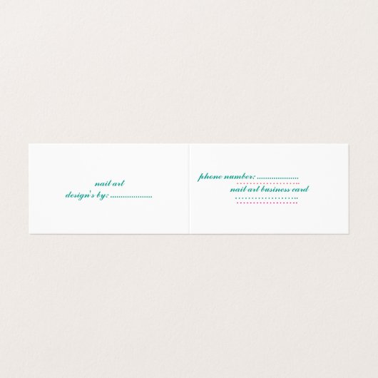 折られた名刺 名刺 (外部フラット)