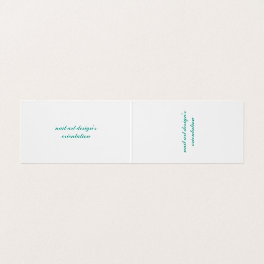 折られた名刺 名刺 (内部フラット)