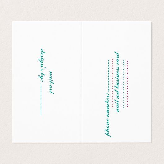 折られた名刺 名刺 (外部フラット)