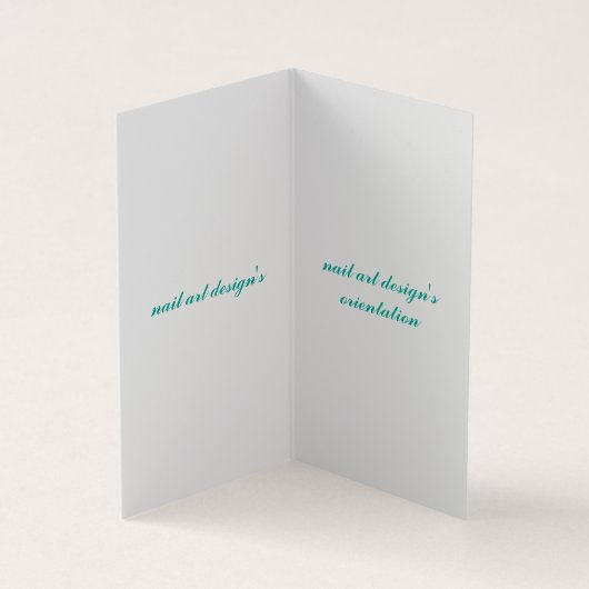 折られた名刺 名刺 (内部)