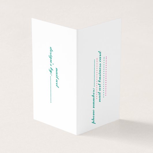 折られた名刺 名刺 (外部)