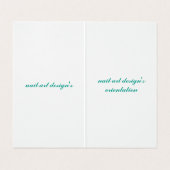 折られた名刺 名刺 (内部フラット)