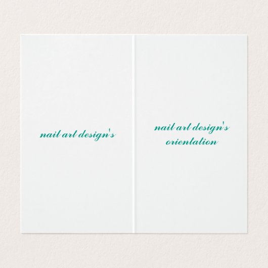 折られた名刺 名刺 (内部フラット)