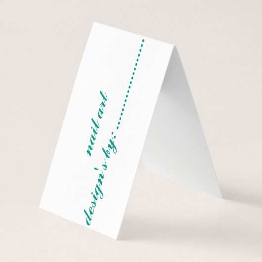 折られた名刺 名刺 (裏面)