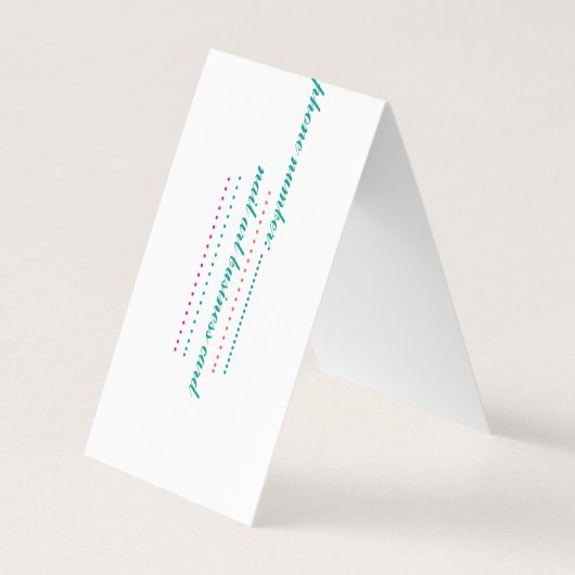 折られた名刺 名刺 (正面)