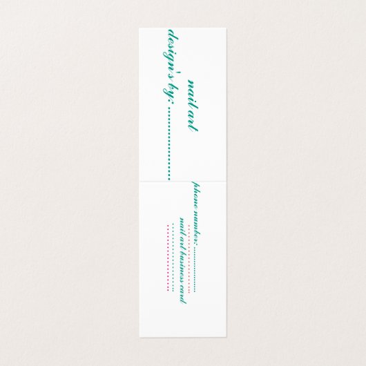 折られた名刺 名刺 (外部フラット)