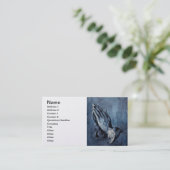 折られた手の祈りの言葉- Durer 名刺 (スタンド正面)