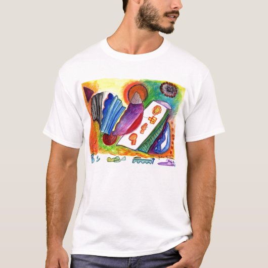 折られた抽象的概念のNO 1-08年 Tシャツ (正面)
