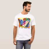折られた抽象的概念のNO 1-08年 Tシャツ (正面フル)